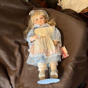 Blue and White Porcelain Doll